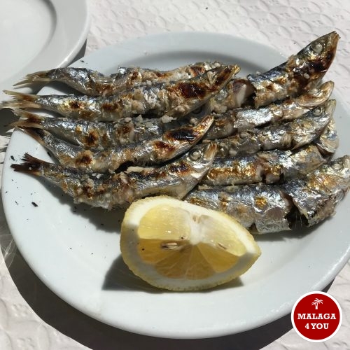 Sardine Espeto in Malaga