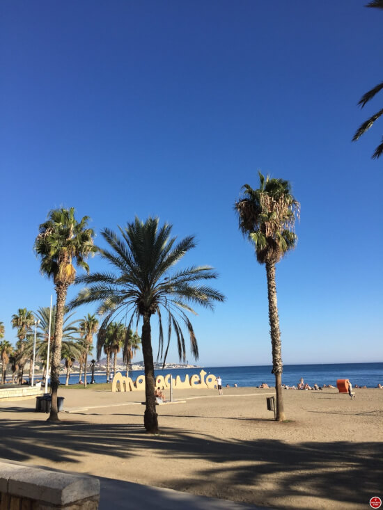 Malaga playa de la malagueta