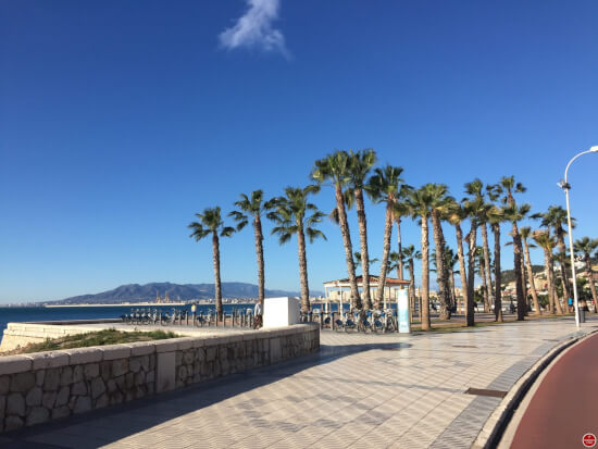 Malaga promenade boulevard strand 