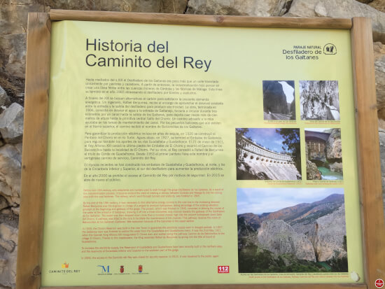 caminito del rey geschiedenis