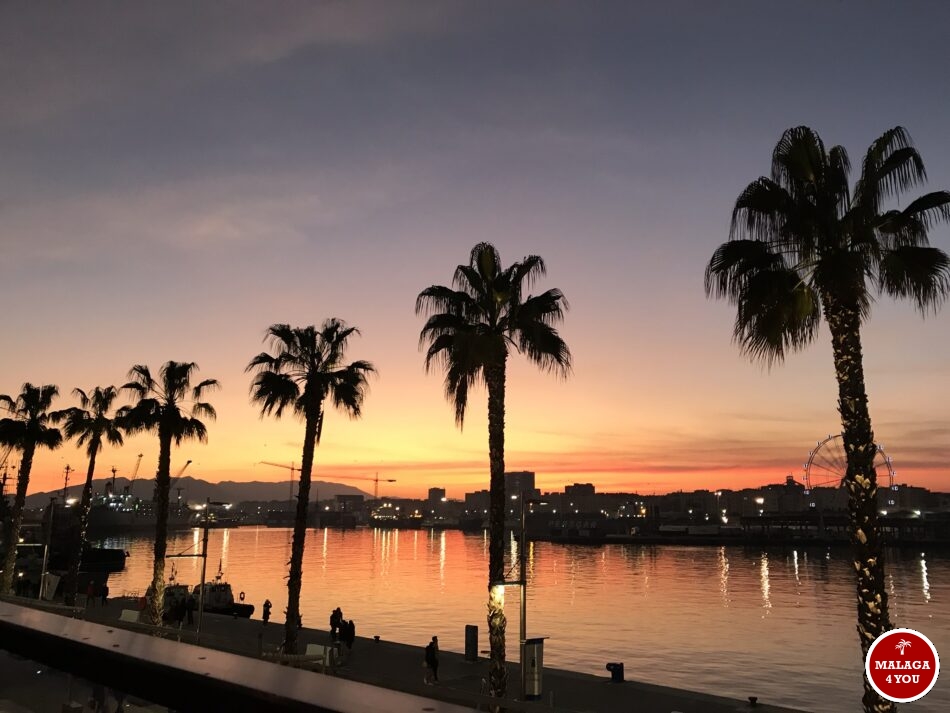 haven sunset zonsondergang Malaga Muelle Uno 