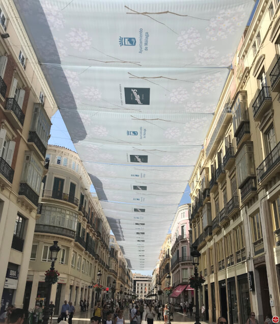 Malaga Calle Larios winkelstraat